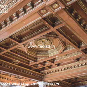 Wooden Classic Ceiling Design Pop Design Bedroom New No-9078