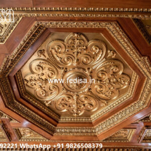 Wooden Classic Ceiling Design Gypsum Bedroom Ceiling Design No-9080