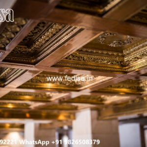 Wooden Classic Ceiling Design Pitched Roof Bedroom Ideas No-9100