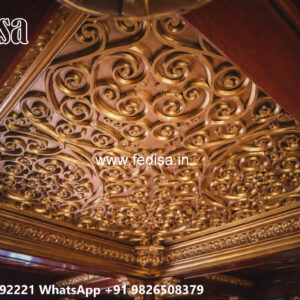 Wooden Classic Ceiling Design Gypsum Ceiling Border Design No-9115