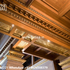 Wooden Classic Ceiling Design Small Lobby Ceiling Design No-9117