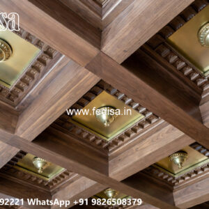 Wooden Classic Ceiling Design Bedroom Forsling Design 2026 No-9118