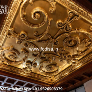 Wooden Classic Ceiling Design Car Porch Plaster Ceiling Design No-9119