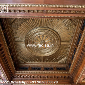 Wooden Classic Ceiling Design Ceiling Pop Design Small Hall Latest No-9121