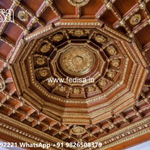 Wooden Classic Ceiling Design Pop Design For Square Room No-9127