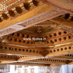Wooden Classic Ceiling Design Small Hall False Ceiling Design No-9137