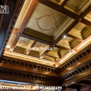 Wooden Classic Ceiling Design Fall Ceiling Design Pvc No-9146