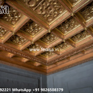 Wooden Classic Ceiling Design High Roof Ceiling Design No-9156