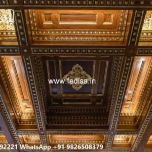 Wooden Classic Ceiling Design Pop Design For Room With Color No-9158