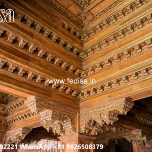 Wooden Classic Ceiling Design Latest Pop Design For Hall 2026 No-9167