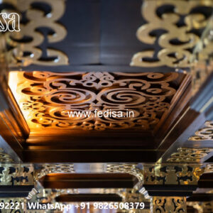 Wooden Classic Ceiling Design Tv Room Ceiling Design No-9171