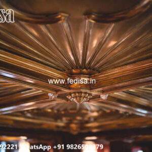 Wooden Classic Ceiling Design Mandir False Ceiling No-9174