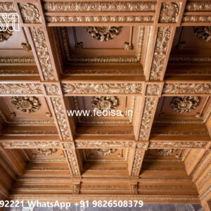 Wooden Classic Ceiling Design Cement Pop Simple Design No-9219
