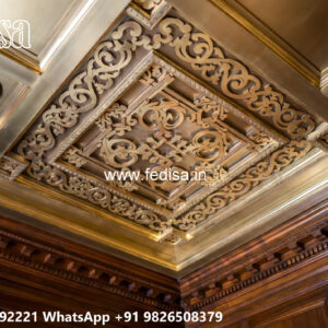 Wooden Classic Ceiling Design Jewelry Shop False Ceiling Design No-9220