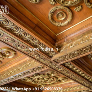 Wooden Classic Ceiling Design Best Pop False Ceiling Design No-9233