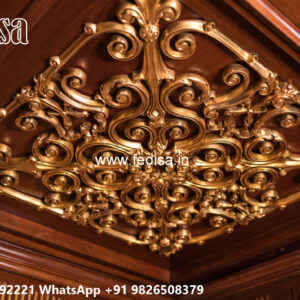 Wooden Classic Ceiling Design Gypsum Board Design For Bedroom No-9237