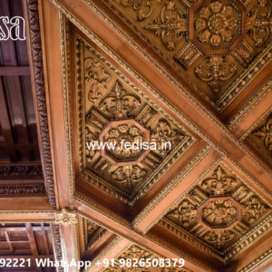 Wooden Classic Ceiling Design Staircase False Ceiling No-9242