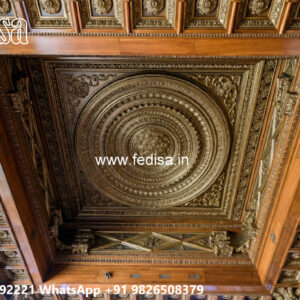 Wooden Classic Ceiling Design False Ceiling Design For Mandir No-9247