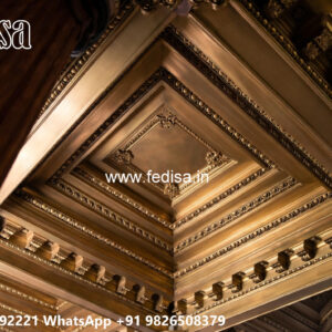 Wooden Classic Ceiling Design Ceiling Design With Chandelier No-9257