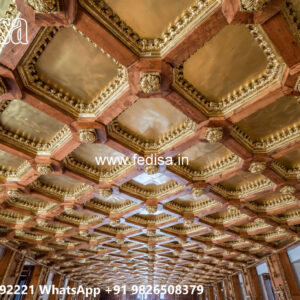 Wooden Classic Ceiling Design Minus Plus Pop Design For Hall No-9263