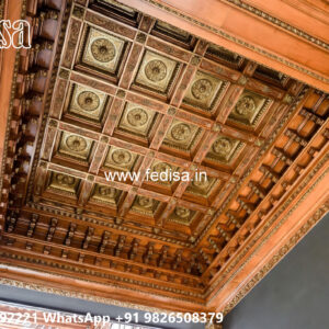 Wooden Classic Ceiling Design Bakery Ceiling Design No-9271