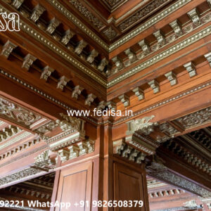 Wooden Classic Ceiling Design New Pvc Ceiling Design 2026 No-9287