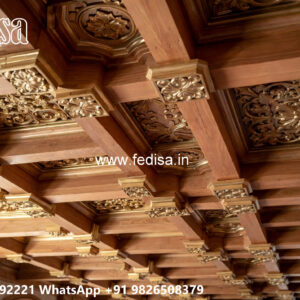 Wooden Classic Ceiling Design Gypsum False Ceiling No-9294