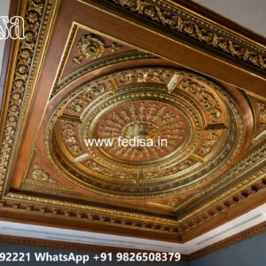 Wooden Classic Ceiling Design Bedroom False Ceiling No-9299