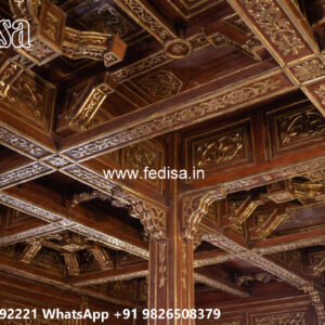 Wooden Classic Ceiling Design Types Of False Ceiling No-9302