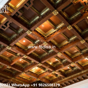Wooden Classic Ceiling Design Saint Gobain False Ceiling No-9313