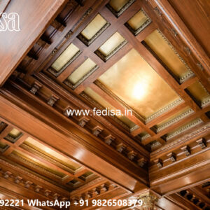 Wooden Classic Ceiling Design Thermocol Ceiling Near Me No-9329