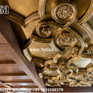 Wooden Classic Ceiling Design Glass False Ceiling No-9333