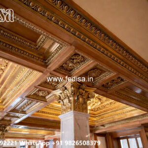 Wooden Classic Ceiling Design Thermocol False Ceiling Price No-9336