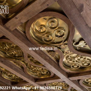 Wooden Classic Ceiling Design Office False Ceiling No-9341