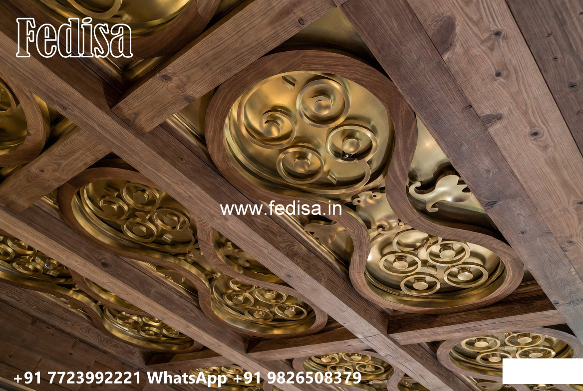 Wooden Classic Ceiling Design Office False Ceiling No-9341
