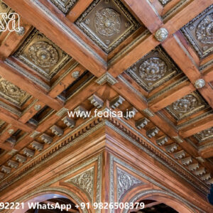 Wooden Classic Ceiling Design False Ceiling Painting No-9342
