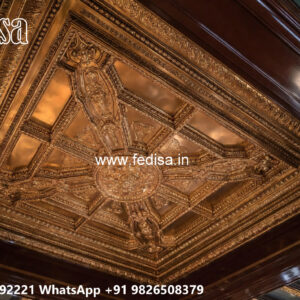 Wooden Classic Ceiling Design Pooja Room False Ceiling No-9348