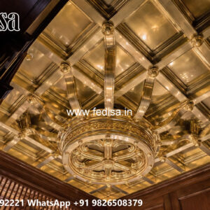Wooden Classic Ceiling Design Pvc Panel False Ceiling No-9358