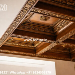 Wooden Classic Ceiling Design Gypsum False Ceiling Cost No-9360