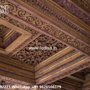 Wooden Classic Ceiling Design Fall Ceiling Price No-9364