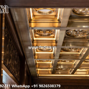 Wooden Classic Ceiling Design Thermocol Roof Ceiling Near Me No-9370