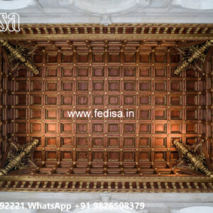Wooden Classic Ceiling Design Acoustic False Ceiling No-9374