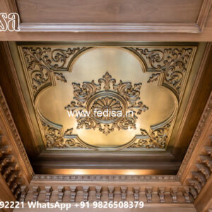 Wooden Classic Ceiling Design Mdf Jali False Ceiling No-9376