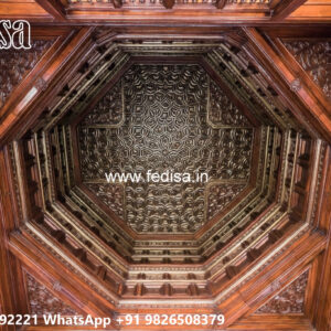 Wooden Classic Ceiling Design False Ceiling For Small Bedroom No-9385
