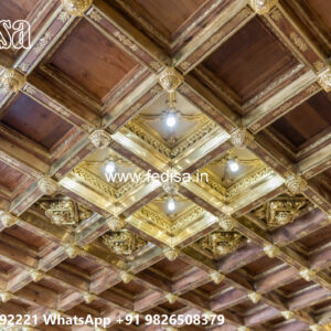 Wooden Classic Ceiling Design Gyproc Pop No-9390