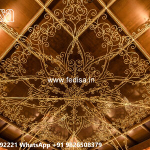 Wooden Classic Ceiling Design Hall Fall Ceiling No-9397