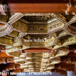 Wooden Classic Ceiling Design Types Of False Ceiling And Cost No-9424