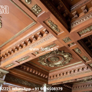 Wooden Classic Ceiling Design Gypsum False Ceiling Near Me No-9430