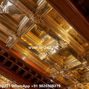 Wooden Classic Ceiling Design Gypsum False Ceiling Tiles Price No-9431