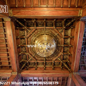 Wooden Classic Ceiling Design White False Ceiling No-9444
